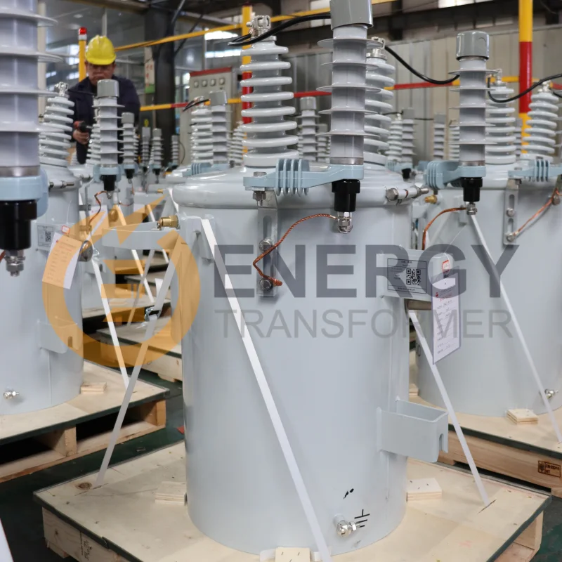 100 kVA pole-mounted oil-filled transformers packaged for export to USA, Canada, Brazil, Argentina, and Mexico – supplied by top Chinese manufacturer and wholesale factory