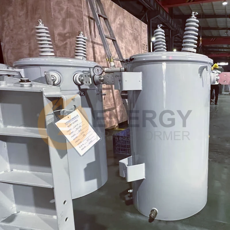 150 kVA telephone pole transformer finished product for export to the US, Canada, Mexico, Brazil, Argentina, Peru, and more – factory direct supplier