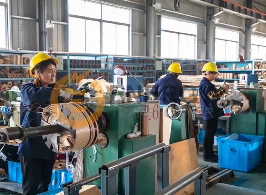 150 kVA telephone pole transformer winding coil production in factory for export to US, Canada, Mexico, Brazil, Argentina, Peru, Bolivia, Guyana, Panama, Spain and more