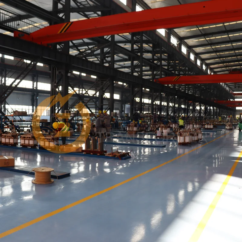 Dry-Type & Oil-Immersed Transformer Assembly Workshop 6–36kV, 25kVA–10MVA – High-Voltage Transformer Manufacturing
